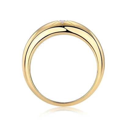 925 Sterling Silver Moissanite Ring