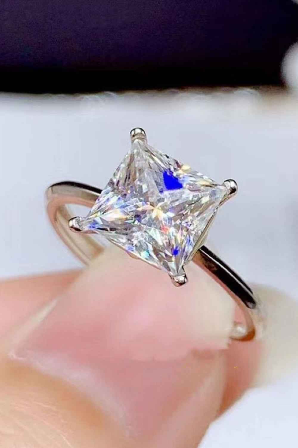 5 Carat Moissanite Solitaire Ring