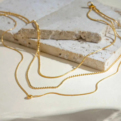 18K Gold-Plated Layered Necklace
