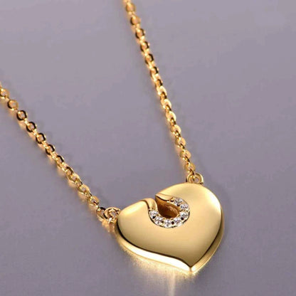 Moissanite 925 Sterling Silver Heart Necklace