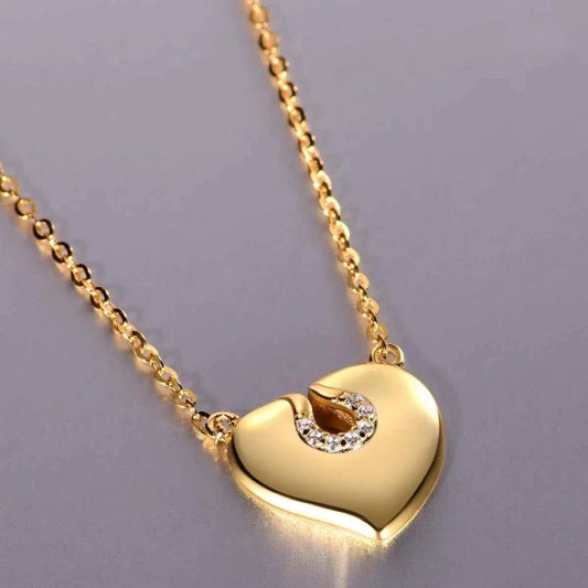 Moissanite 925 Sterling Silver Heart Necklace