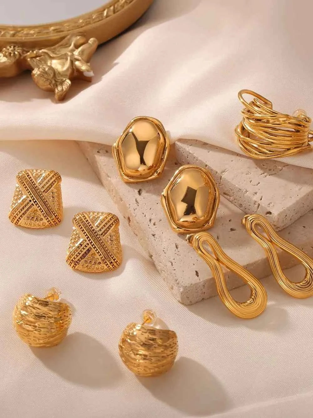 Titanium Steel Geometric Shape Earrings