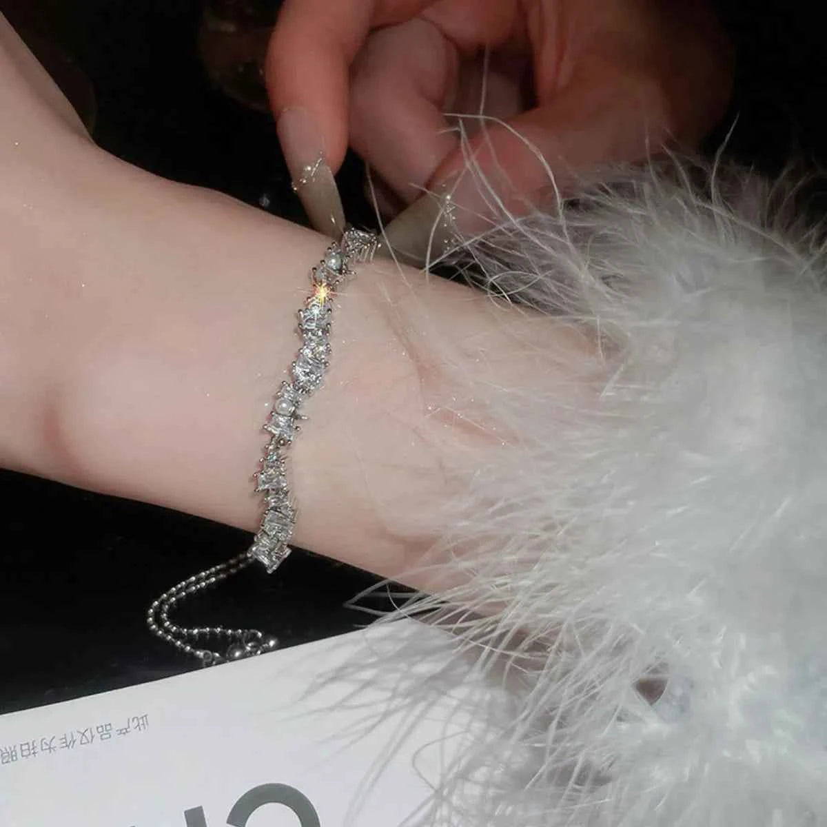 Copper Zircon Bracelet