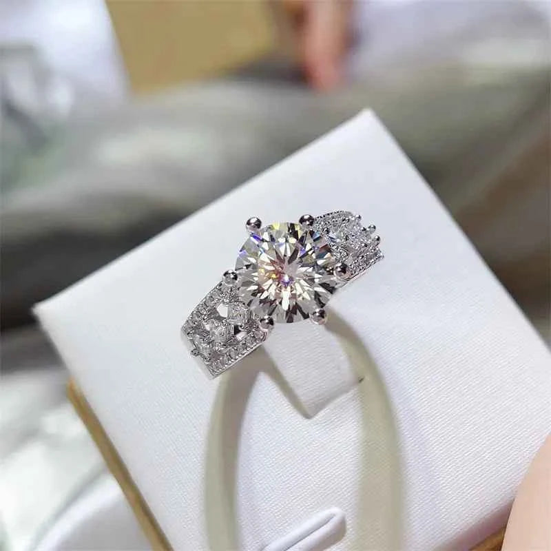 3 Carat 925 Sterling Silver Moissanite Ring