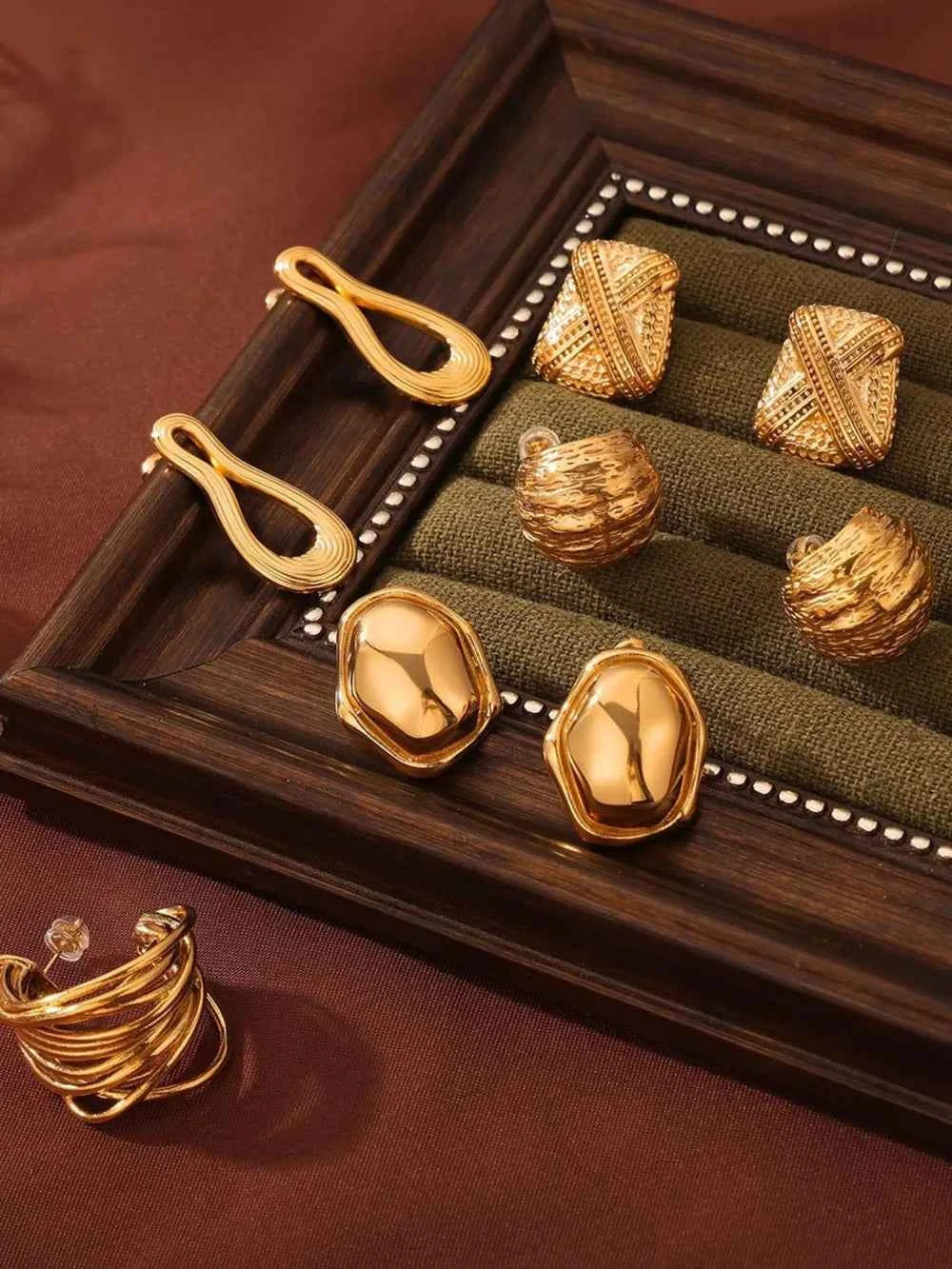 Titanium Steel Geometric Shape Earrings