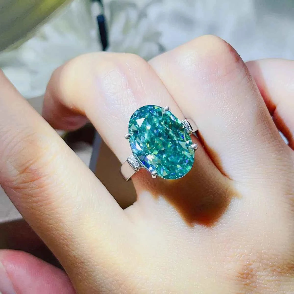 5 Carat Moissanite 925 Sterling Silver Ring