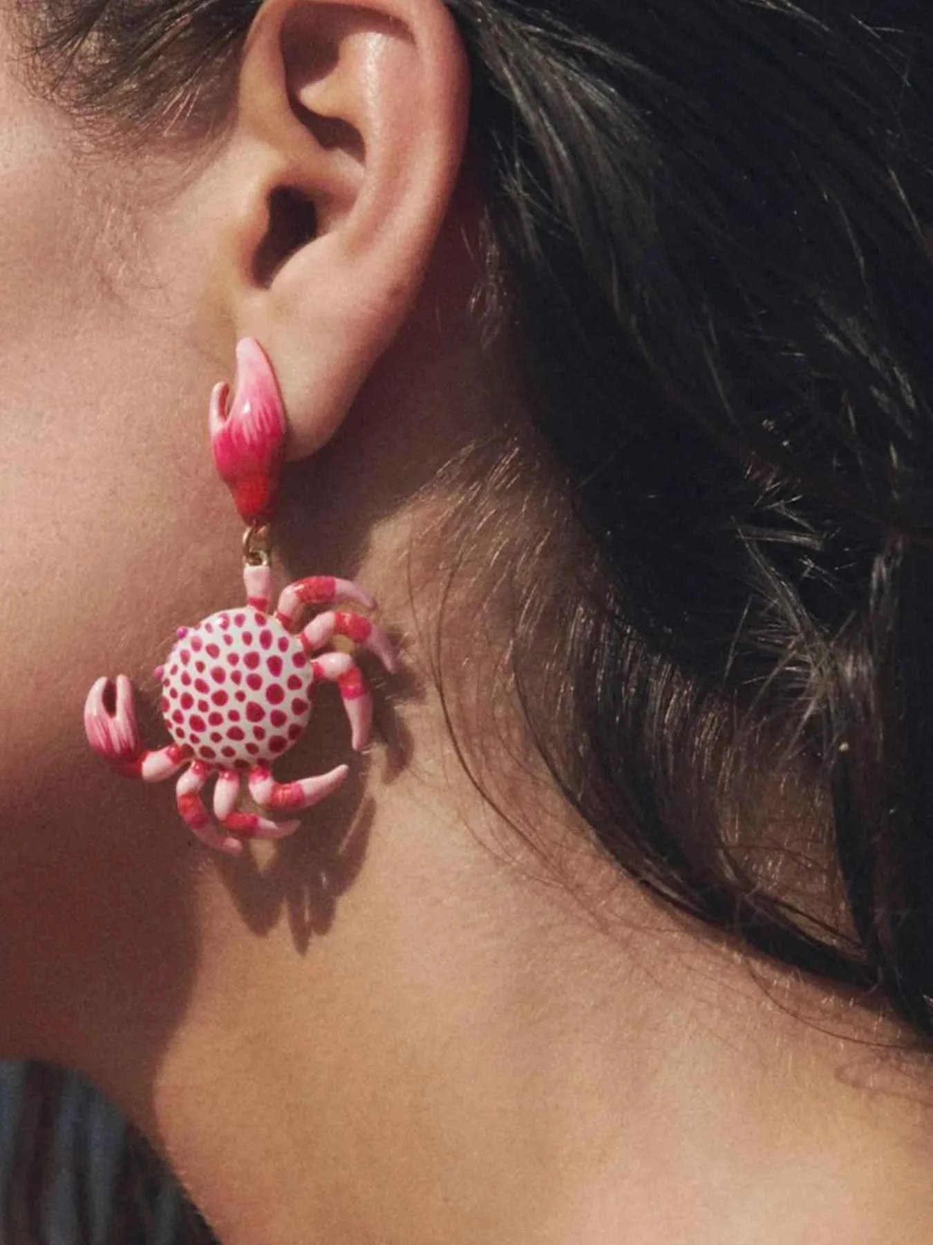 Alloy Crab-Shaped Earrings