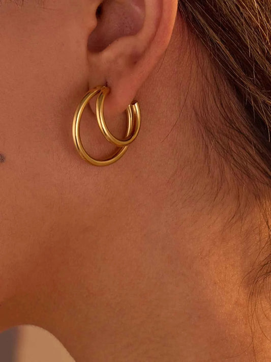 Stainless Steel Hoop Earrings