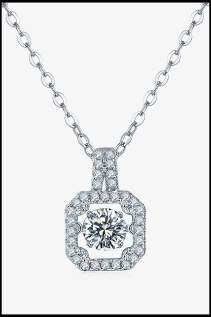 Adored Moissanite 925 Sterling Silver Necklace