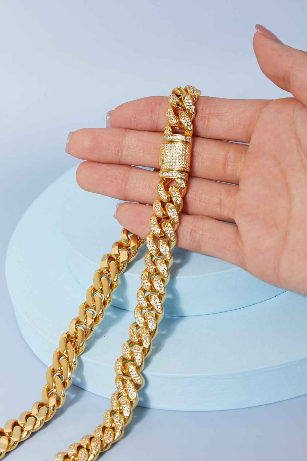 Brass Curb Chain Necklace