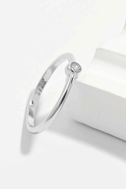 925 Sterling Silver Inland Zircon Ring