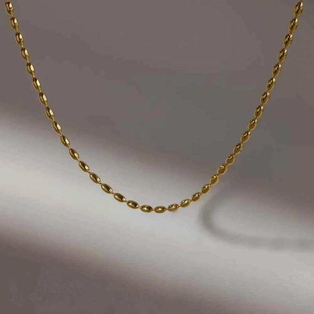 Titanium Steel Beaded Necklace