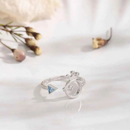 925 Sterling Silver Inlaid Zircon Ring