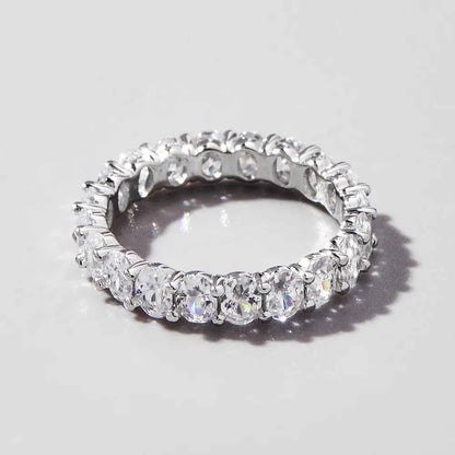 Inlaid Zircon 925 Sterling Silver Ring