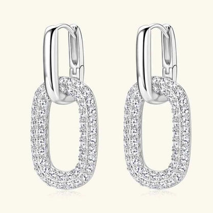 2.16 Carat Moissanite 925 Sterling Silver Earrings