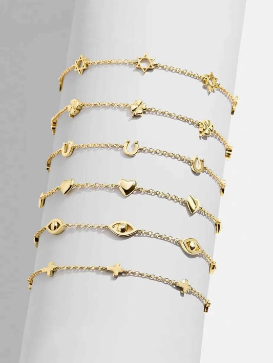 18K Gold-Plated Titanium Steel Bracelet