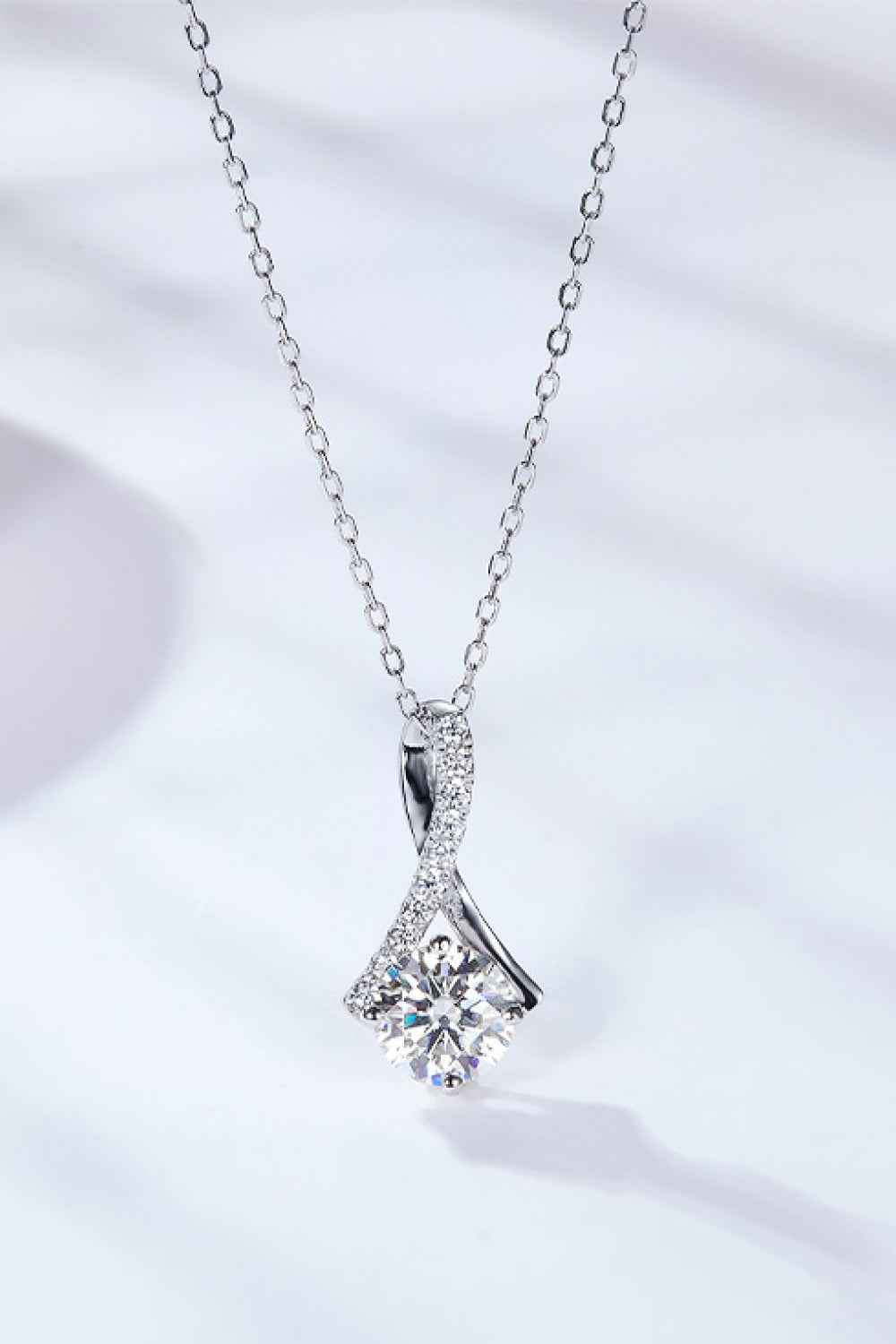 Special Occasion 1 Carat Moissanite Pendant Necklace