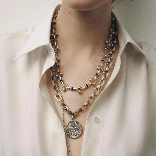 3 Piece Stainless Steel Pendant Necklace