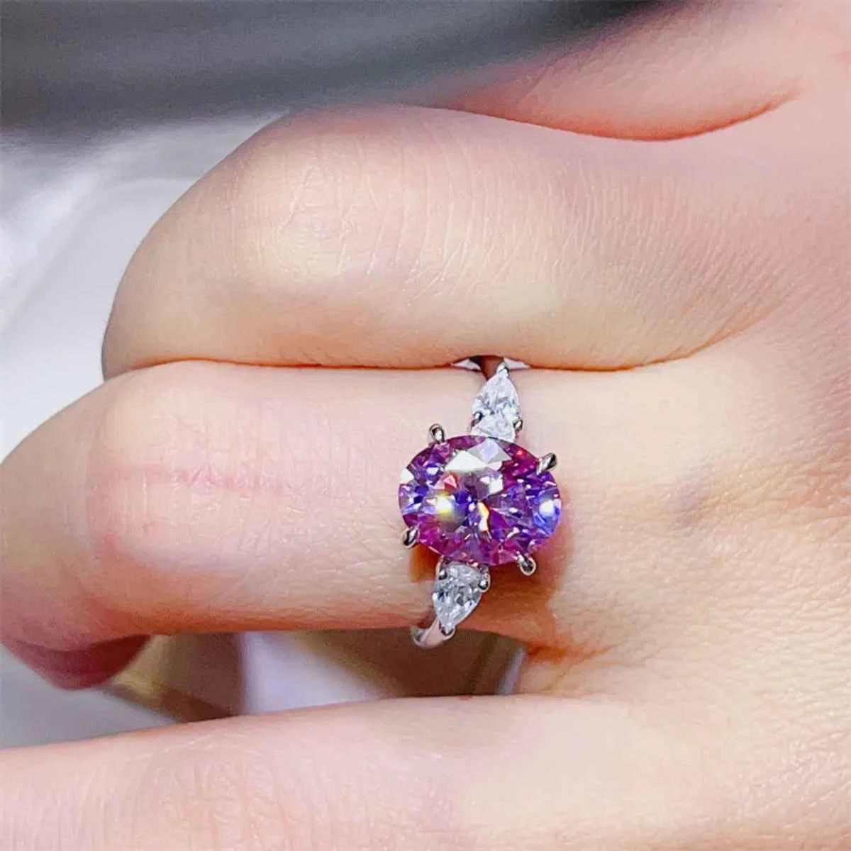 3 Carat Moissanite 925 Sterling Silver Ring