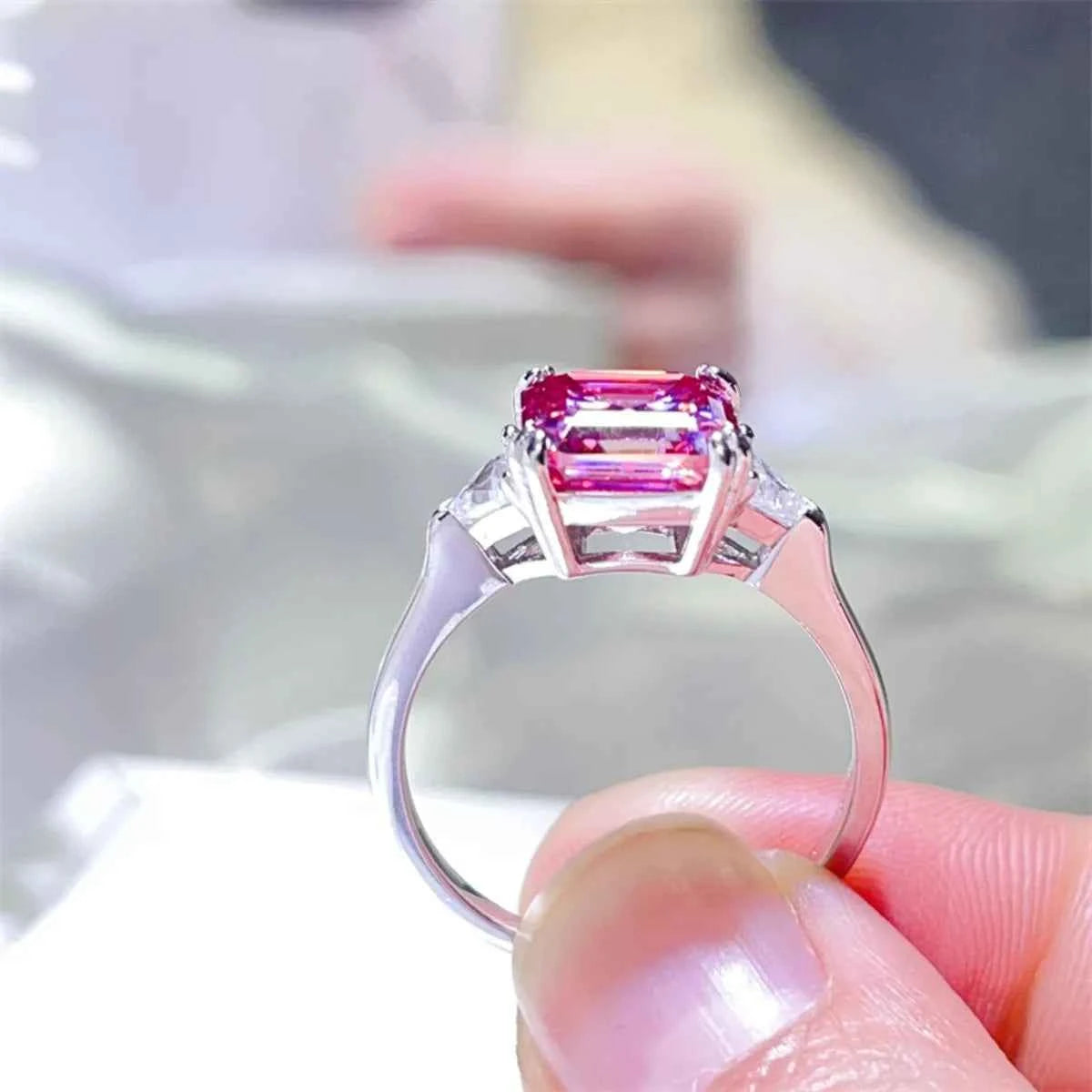 3 Carat Moissanite 925 Sterling Silver Ring