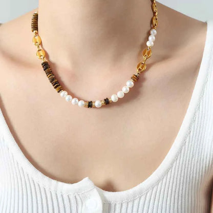 18K Gold-Plated Titanium Steel Necklace