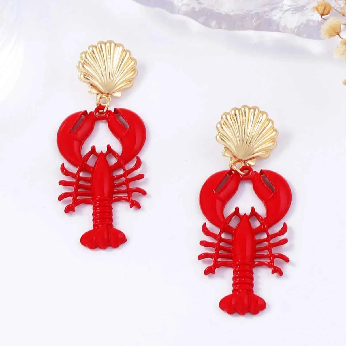 18K Gold-Plated Stainless Steel Drop Earrings