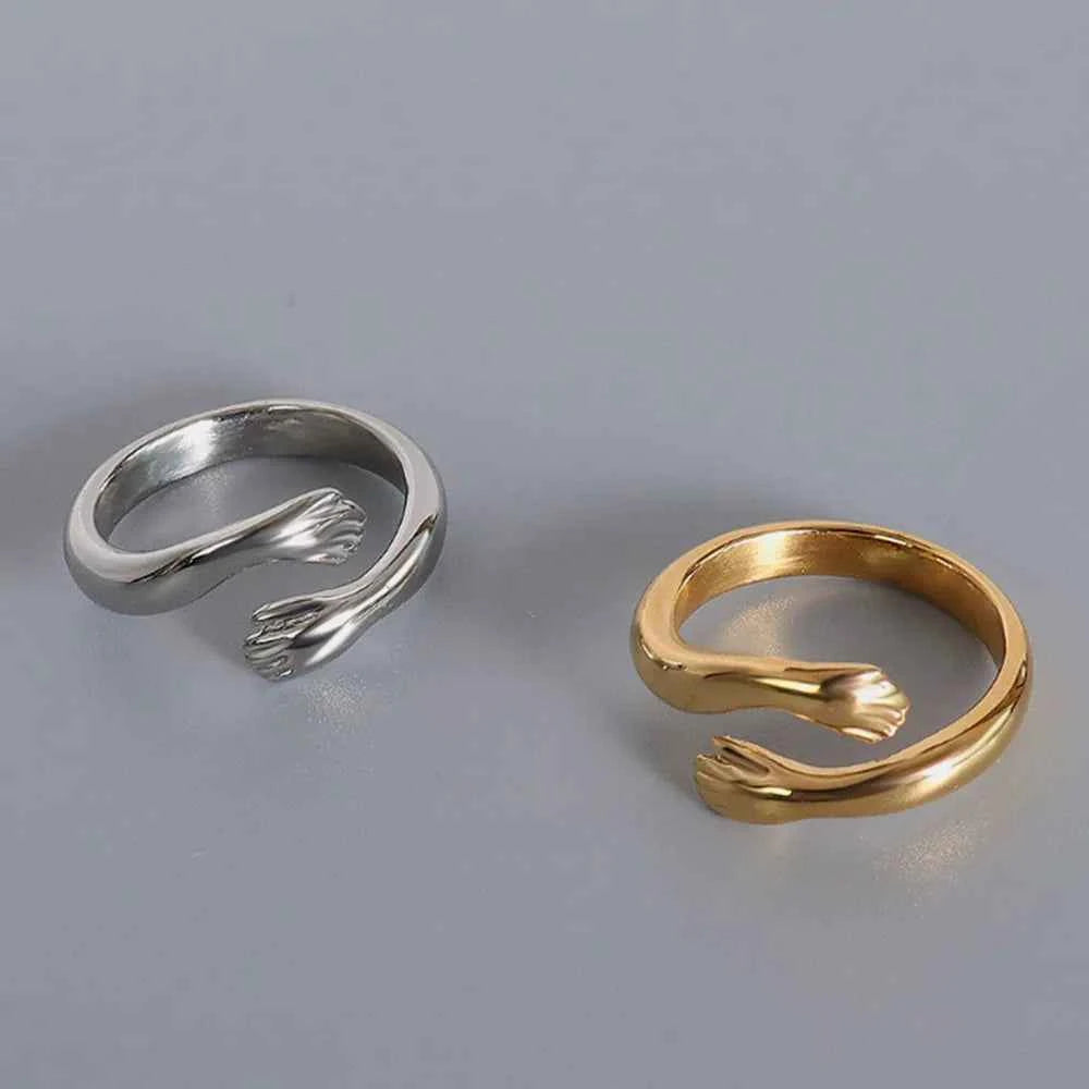 Titanium Steel Hug Bypass Ring