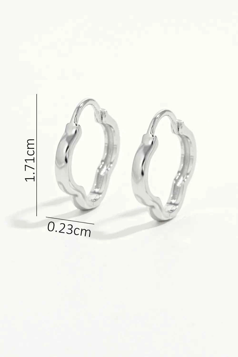 925 Sterling Silver Inlaid Zircon Earrings