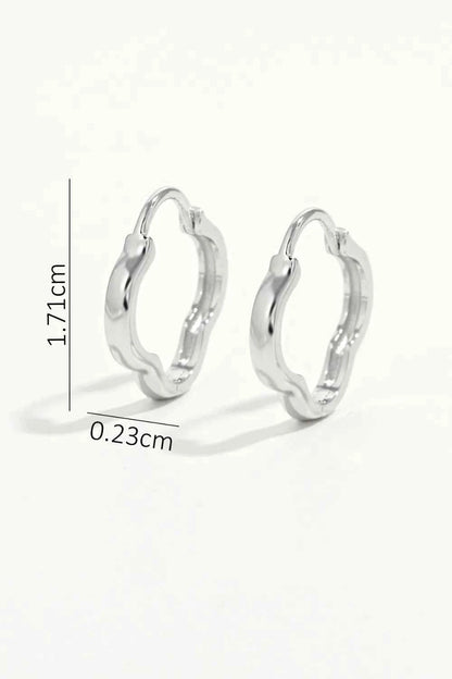 925 Sterling Silver Inlaid Zircon Earrings